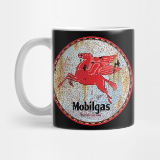 Mobil Pegasus sign - rusty as hell Mug